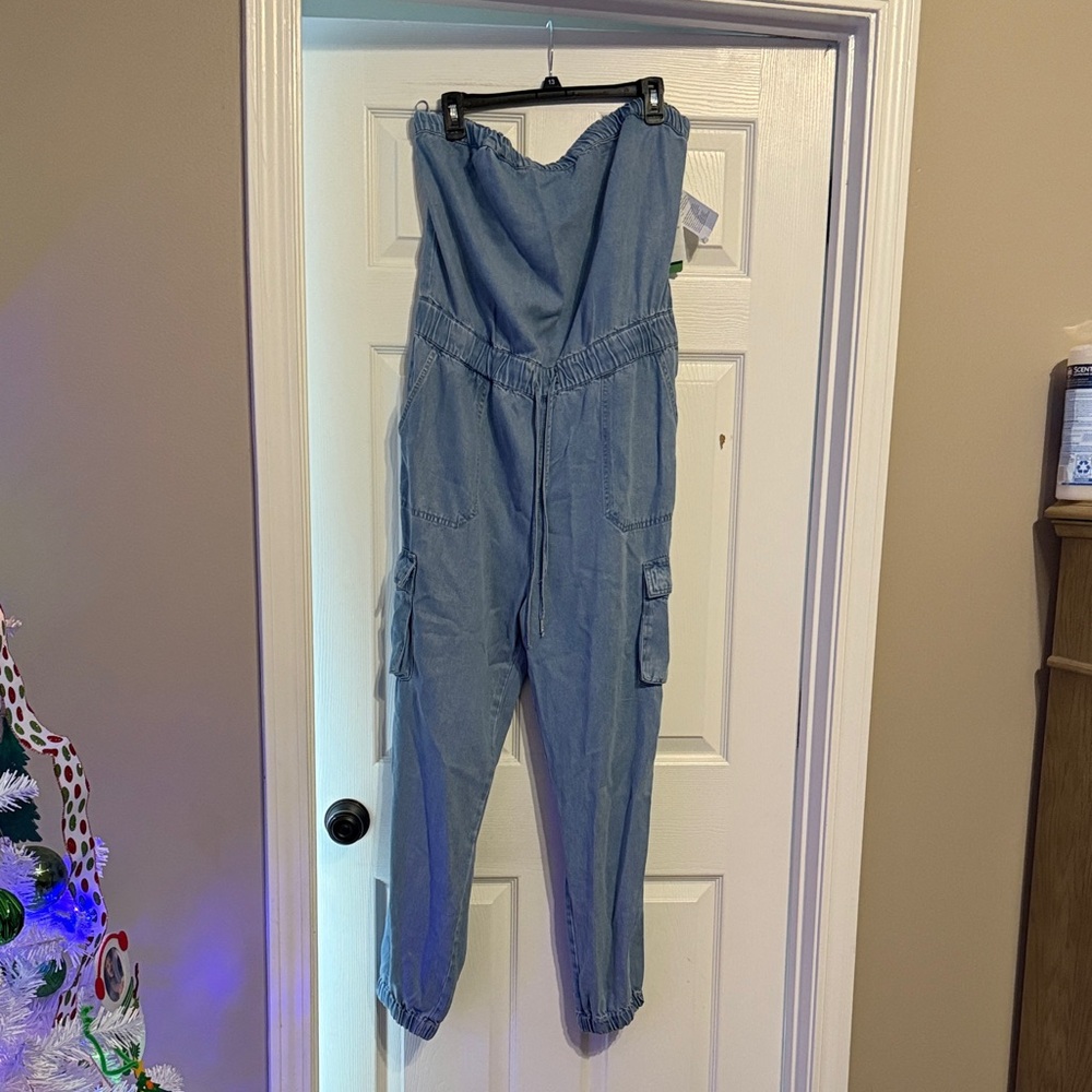 Guess Light Blue Jumpsuit